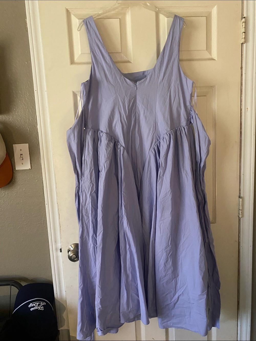Anthropologie Periwinkle Square-Neck Midi Dress - Picture 10 of 11